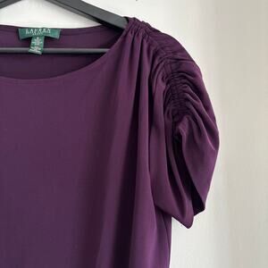 Lauren Ralph Lauren Purple Midi Dress Size 6